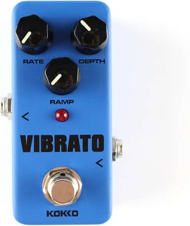 KOKKO Mini Pedal De Efeitos Para Guitarra Vibrato - Processador Som Com Tradicionais, Acessório Portátil Baixo E Fvb2
