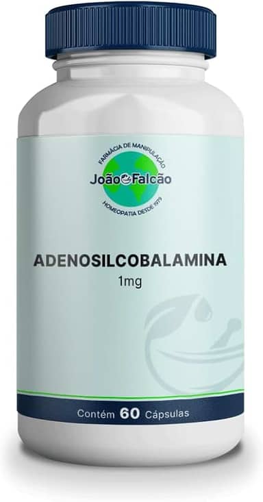 Suplemento Adenosilcobalamina (Vitamina B12) 1Mg - 60 Cápsulas de Tapioca Sublingual
