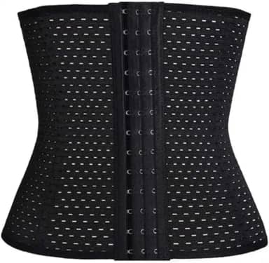 Cinta Modeladora Feminina Premium DUPIN – Compressão Ajustável para Barriga Definida – Preta Elegante