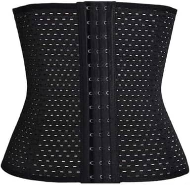 Cinta Modeladora Feminina Premium DUPIN – Compressão Ajustável para Barriga Definida – Preta Elegante