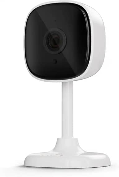 Câmera Inteligente Interna Velds, Wi-Fi, Full HD 1080p, Ideal para Pets, Bebês e Casa, Visão Noturna, Detecção de Movimento, Áudio Bidirecional, Armazenamento Local até 128GB, Branco