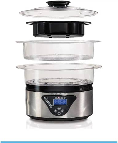 Panela a Vapor Digital, 5,2L, Prata, 110v, Hamilton Beach