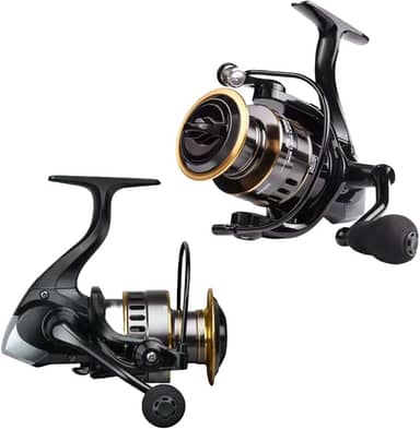 Molinete Pesca Micro Ultra Light Alto Mar HE 2000-14 Rolamentos - Drag: 6kg - Carretel Aluminio