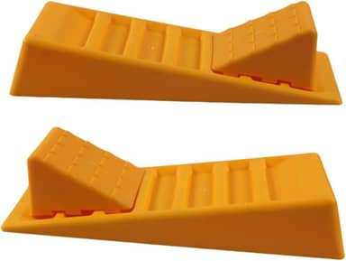 Nivelador de RV de 2 peças, rampa de nivelamento, prático, resistente, calços de roda para campistas, blocos de nivelamento para SUV, motorhomes e