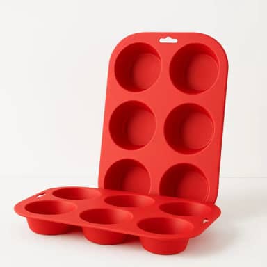 Kit 3 Formas Cupcakes Silicone 6 Cavidades Antiaderente Cores Sortidas Forno Micro-ondas Muffin Donuts - Brucaro Prime