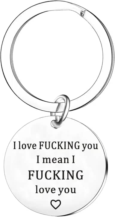 Presentes de Natal para mulheres e homens, chaveiro engraçado para casais, aniversário de casamento, dia dos namorados