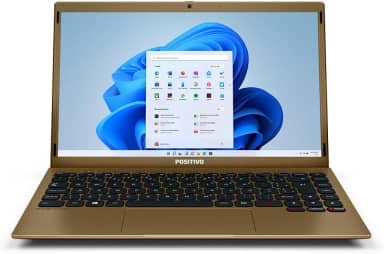 Notebook Positivo Motion C4120F Intel® Celeron® Dual-Core™ 4GB RAM 120GB SSD Windows 11 Home 14" - Dourado - Inclui Microsoft 365*