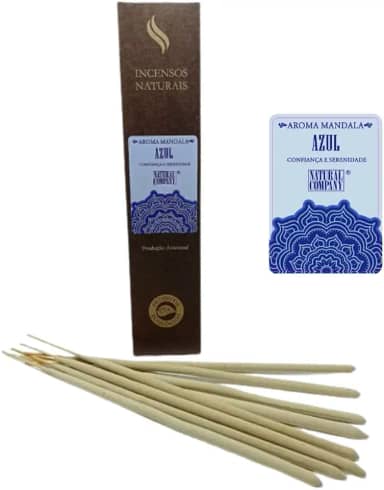 Incenso Natural das Boas Energias Le Ma Mandala - Azul
