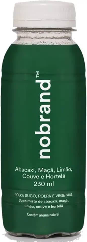 Suco Verde Abacaxi, Maçã, Limão, Couve e Hortelã NOBRAND 230ml