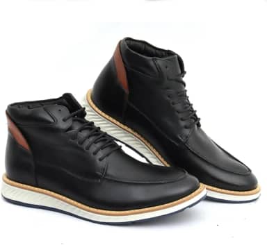 Bota Coturno Casual Masculino Moc boots Elite Couro Premium