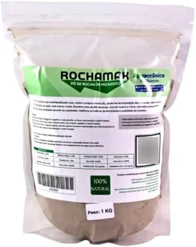 Pó De Rocha Agrooceanica 1 Kg Adubo Organico