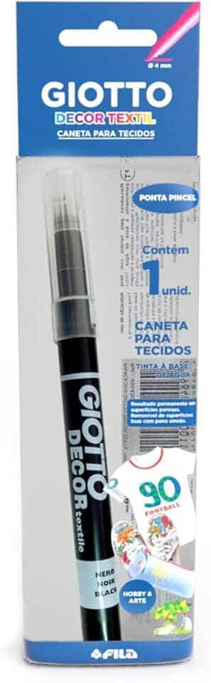 GIOTTO Decor Textile Caneta Para Tecido Preto Flowpack