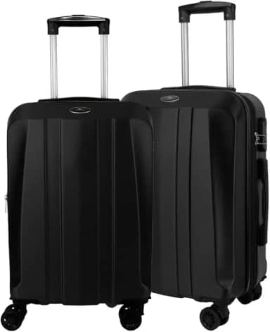 Kit Malas de Viagem de Bordo Expansível ANAC Fibra rígida ABS Rodas duplas de Engate Removível 360º World Onboard Com Cadeado Acoplado