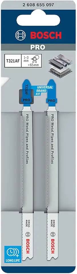 Bosch 2 Lâmina serra tico-tico PRO Metal Pipes&Profiles T321AF