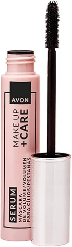 Avon Tratamake Máscara de Volume para Cílios com Sérum, 10g, Fórmula Nutritiva com Ácido Hialurônico e Pantenol
