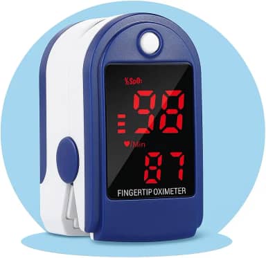 Oxímetro de Dedo Digital Medidor Pulsação e Saturação de Oxigênio SpO2 Batimentos Cardiacos