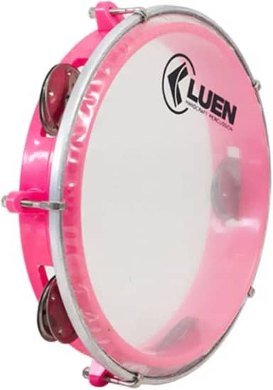 Pandeiro Abs Rosa Junior Pele Cristal 08"