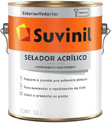 Selador Acrílico Suvinil 3,6 ltrs