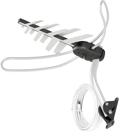 Antena Externa TV 4 em 1 Vhf/Uhf/Fm/HDtv Dtv-3000 Aquario, Aquario, DTV-3000, Cinza