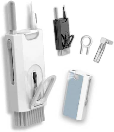 Escova Kit de Limpeza 8 em 1 para Teclado, Fone de Ouvido, Tela de Computador e Celular, Kit Multifuncional Limpador e Removedor de teclas - Qualidade Premium LNSTORE