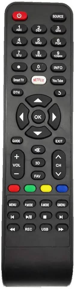 Controle Remoto TV Philco Smart 3D Netflix YouTube LE-7094