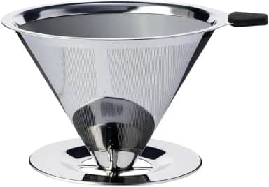 Coador Filtro de Café 103 Inox Reutilizável Grande 14,5 X 12,4 X 8cm Sustentável Durável Fácil de Limpar Premium