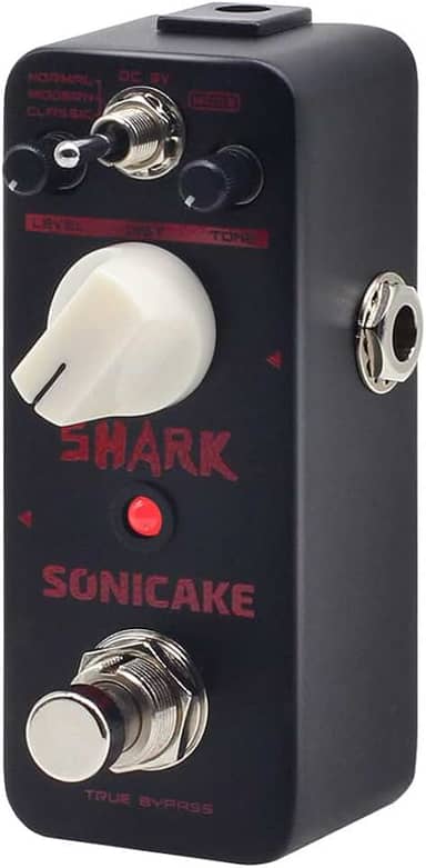 SONICAKE Pedal De Distorção Para Guitarra Com 3 Modos: Normal, Moderno, Clássico, Efeitos Alto Ganho, True Bypass