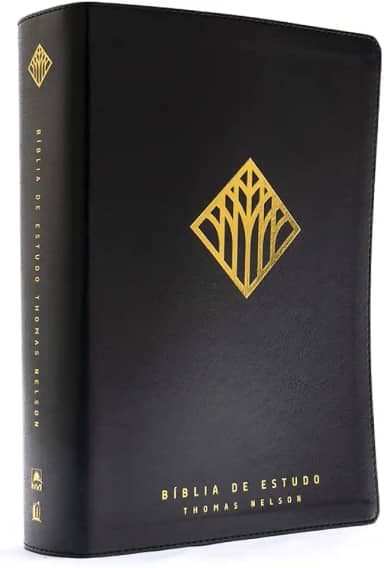 Bíblia de estudo Thomas Nelson, NVI, Couro-soft preto, Leitura Perfeita | Bíblia com mais de 50 mil recursos