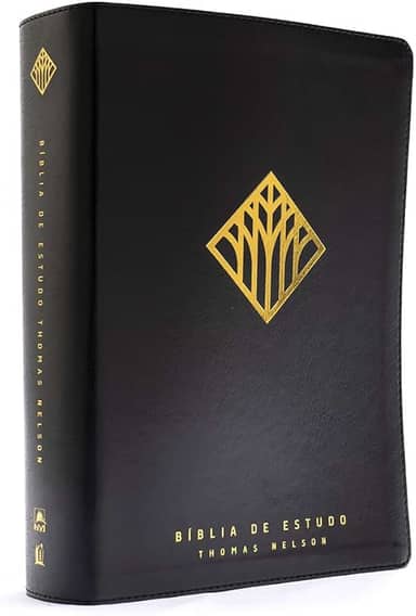 Bíblia de estudo Thomas Nelson, NVI, Couro-soft preto, Leitura Perfeita | Bíblia com mais de 50 mil recursos
