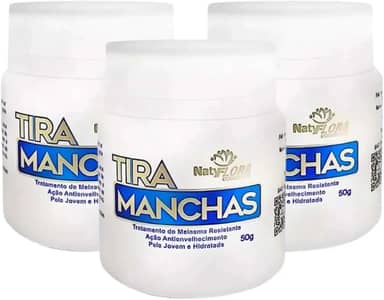 Kit 3 Pomada Tira Manchas Natyflora Combate Melasma, Ação Hidratante, Anti Envelhecimento - 50g cada