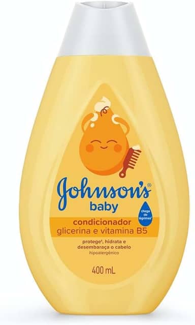 Condicionador Infantil Johnson's Baby Regular 400 ml, Amarelo