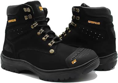 Bota Coturno em Couro Legítimo e Biqueira