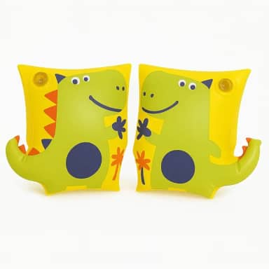 Boia de Braço Infantil Inflável Dinossauro para Piscina e Praia Flutuador Infantil para Natação e Diversão