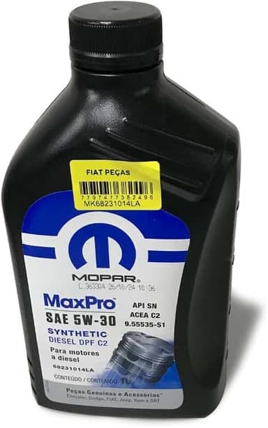 Óleo Motor Diesel 5w30 1l Maxpro Original Fiat K68231014la