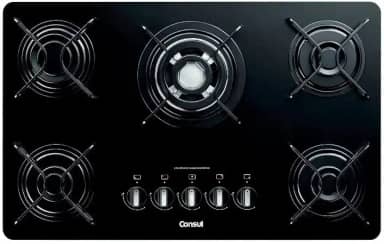 Consul Cooktop 5 Bocas Preto Cdd75Aeuna Bivolt