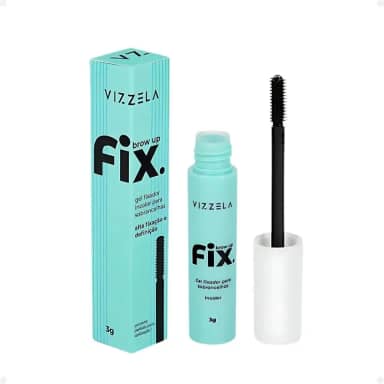 Brow Up Fix Gel Fixador de Sobrancelhas Vizzela Brow Lamination C/Pincel Preciso