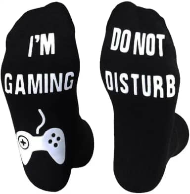 Meias Gamer para Dia dos Pais, Presentes para o Pai, Homens, Ele, Presentes Engraçados de Aniversário de Natal para Adolescentes Meninos e Crianças