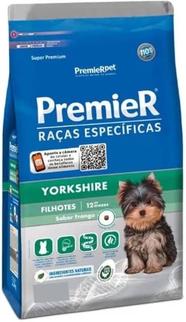 Ração Premier Raças Específicas Yorkshire Para Cães Filhotes 2,5Kg