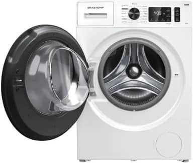 Brastemp Frontal, Lavadora de Roupas, Branco, Smart Sensor, 64,4x59,5x84,6 cm, 11kg, Triplo Vapor, Inox, 15 Ciclos com Tira Manchas PRO, 75kg