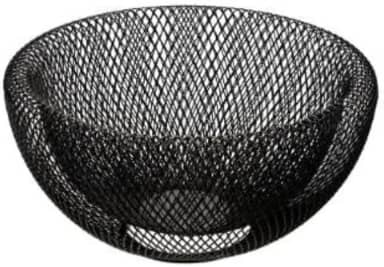 Fruteira Centro de Mesa de Metal 24,5 x 12,5cm Preto