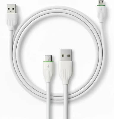 Cabo Micro-USB para USB TURBO 1M – Carregamento Rápido 3.0, Transferência de Dados, Reforçado e Durável – Compatível com Android, Samsung, Motorola e Xiaomi