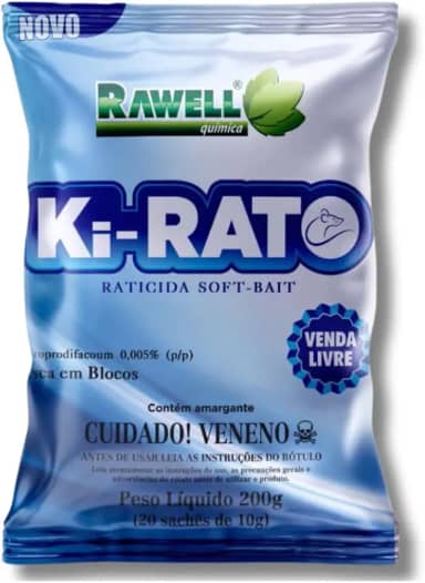 Controle Ratos Camundongos Soft Bait Isca Macia Ki-Rato200gr
