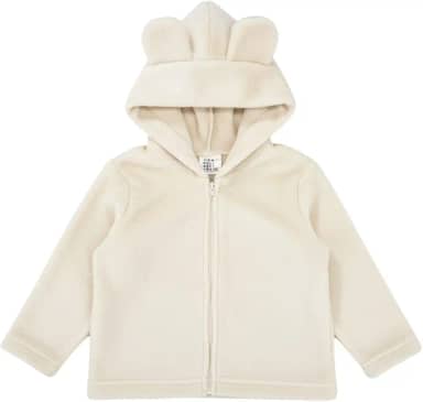 Jaqueta Fleece Casaco Infantil Peluciado Quentinho Inverno Bebê com Orelinhas Ursinho