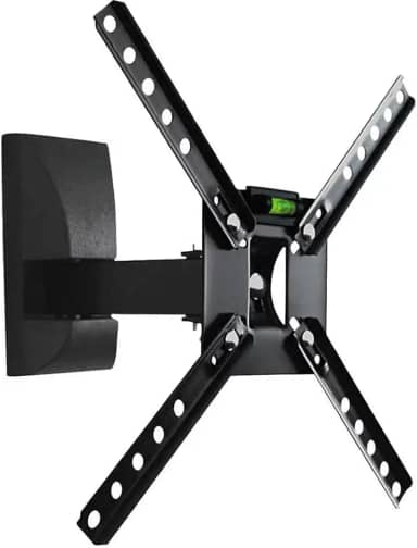 Suporte Para Tv Lcd De 10'' A 55'' Modelo Articulado SBRP130 Preto- Com Inclinação De Até 15°, Brasforma, 9159