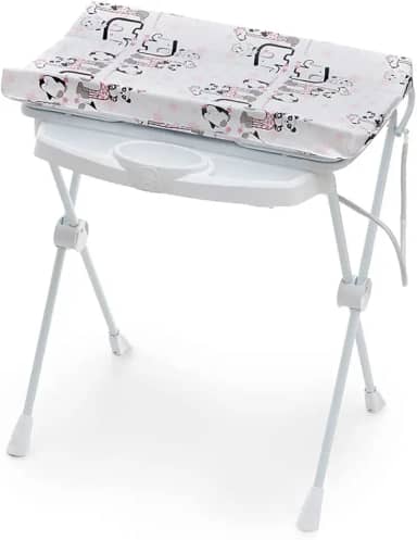 Galzerano Kit Banheira Banho Bebê Classic Zoo 20L + Suporte Com Trocador + Redutor + Saboneteira