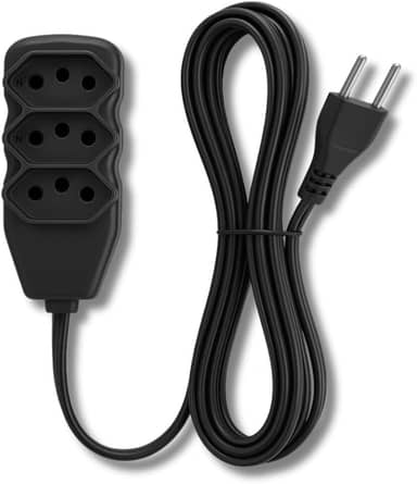 Extensão Elétrica Slim 3 Tomadas Tripolar Bivolt 3, 5 e 10 Metros (10 Metros)