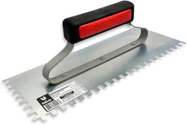 Desempenadeira Galo Aço Temperado 290x120mm Dentada Para Argamassa Contra Piso Original P/Pedreiro Profissional - (212/03)