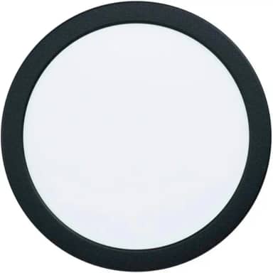 Plafon LED 25W Sobrepor Redondo Preto 4000K Luz Moderna para Iluminação de Teto