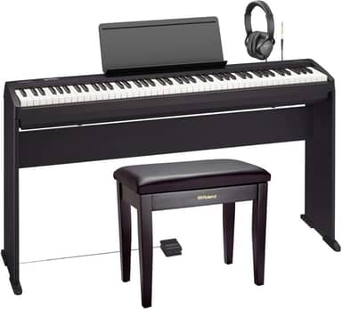 Kit Piano Digital Roland FRP-2 acr com Banco, Estante e Fone de Ouvido