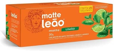 Matte Leão Chá Mate com Limão, 25 Sachês, 30g